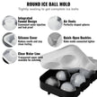 VEVOR Ice Cube Trays (Set of 2), 2-in-1 Combo with Silicone Sphere Ice Ball Maker & Large Square Ice Cube Maker with Lid, Reusable Easy Release BPA Free Ice Tray Set for Whiskey Cocktails Bourbon