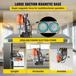 VEVOR Magnetic Drill Magnetic Drilling Machine 980W, Metal Drill Press High Power  680 rpm, Multi-Function Metal Drill Press 35MM Core Drilling Machine for Drilling And Tapping
