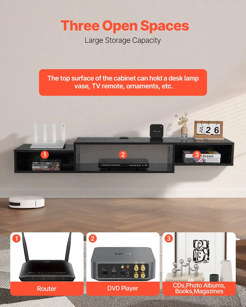 VEVOR Floating TV Stand 59