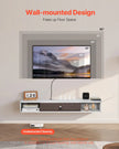 VEVOR Floating TV Stand 47 in Entertainment Center Power with Cable Hole White