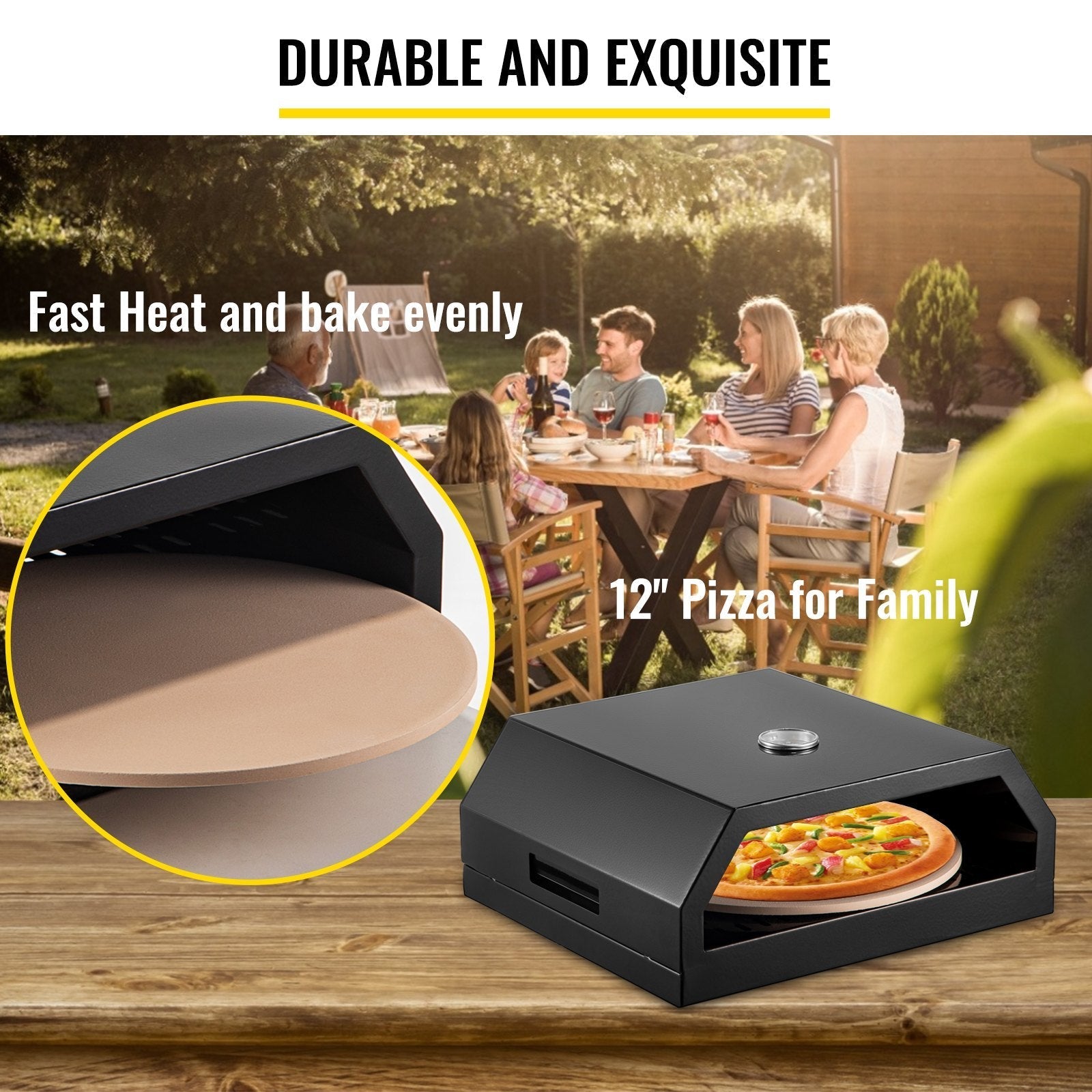 VEVOR Pizza Oven Kit,Stainless Steel Portable Pizza Oven for Gas, Pizza Oven Set with Professional Pizza Baking Tools Including 12\
