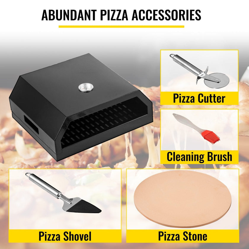 VEVOR Pizza Oven Kit,Stainless Steel Portable Pizza Oven for Gas, Pizza Oven Set with Professional Pizza Baking Tools Including 12\