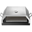 VEVOR Wood Pizza Oven 15.7x13.7x6.2in Wood Fired Pizza Oven Stainless Steel Top Portable Pizza Oven with Stone for Gas or Charcoal Grill Pizza Oven Outdoor for The Garden, Patio, and Courtyard.