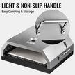 VEVOR Wood Pizza Oven 15.7x13.7x6.2in Wood Fired Pizza Oven Stainless Steel Top Portable Pizza Oven with Stone for Gas or Charcoal Grill Pizza Oven Outdoor for The Garden, Patio, and Courtyard.
