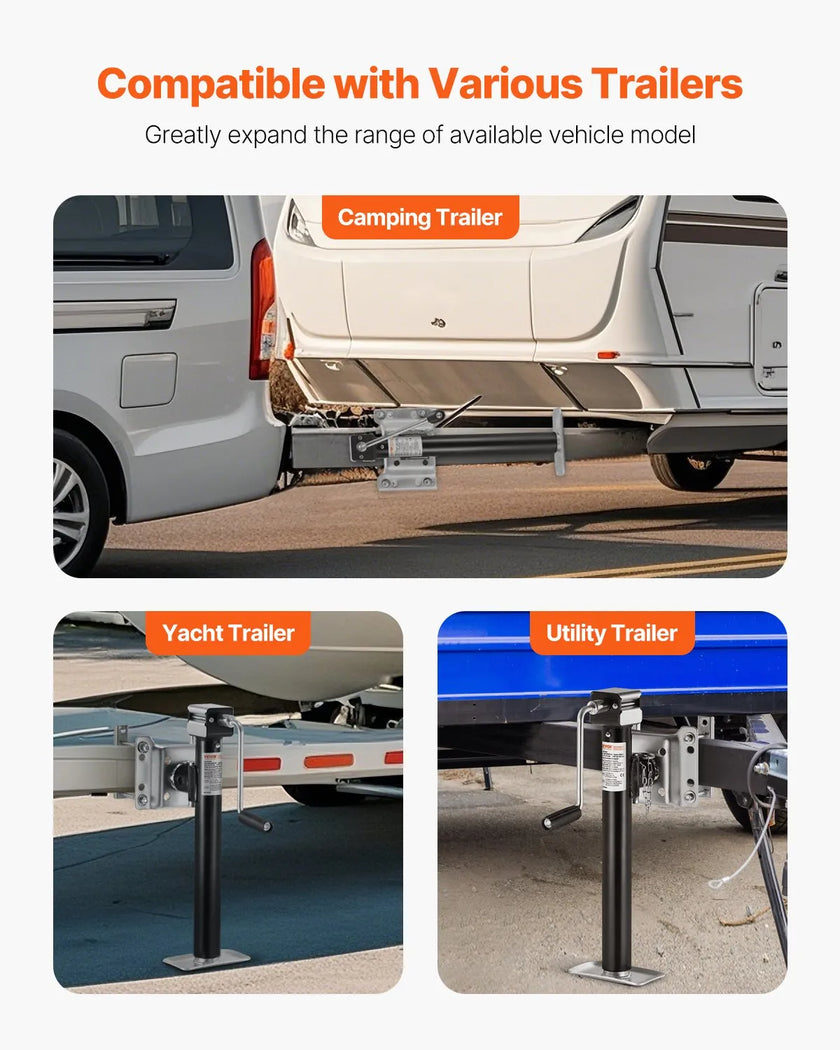VEVOR Trailer Jack Bolt-on Trailer Tongue Jack 5000 lbs Dynamic Load 14.3