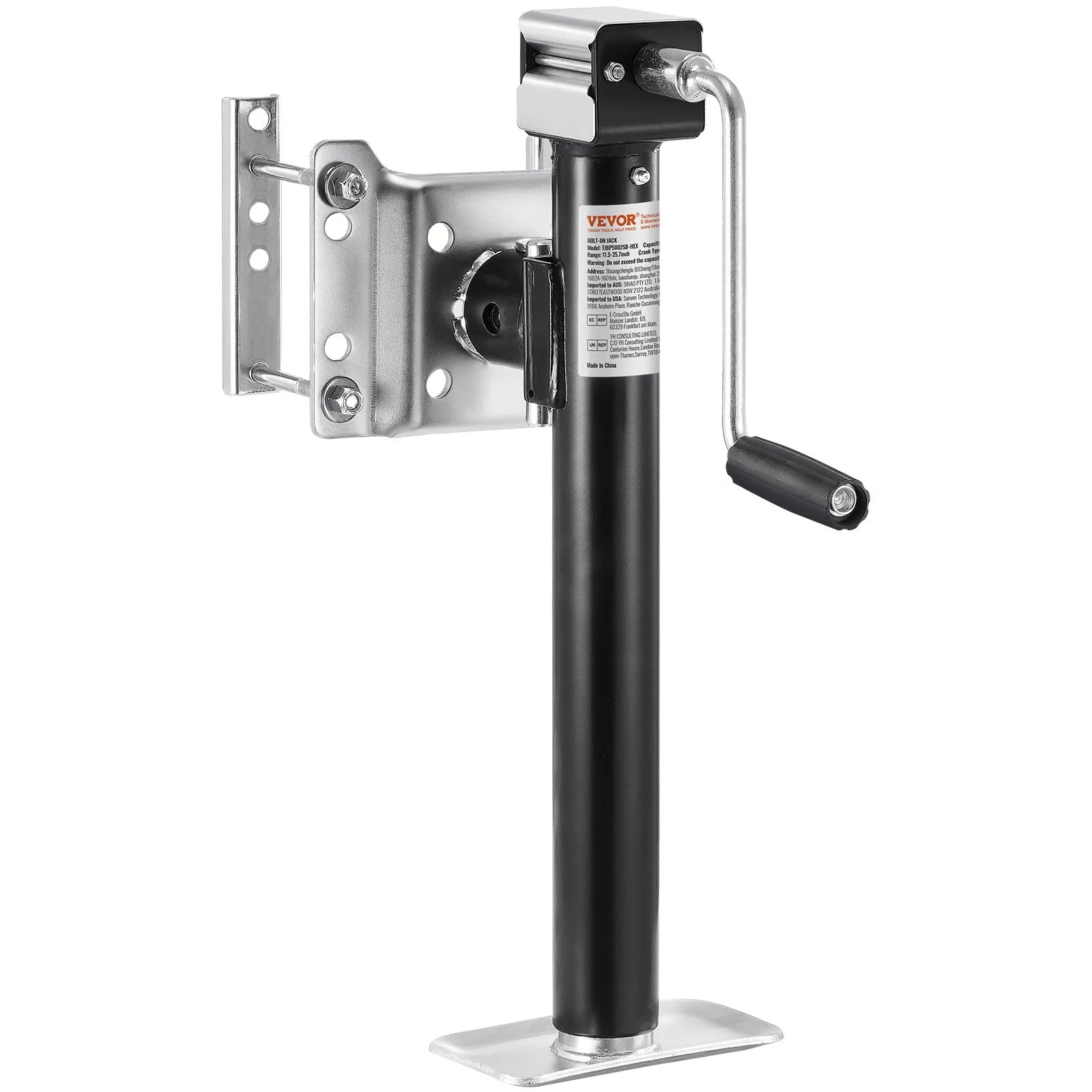 VEVOR Trailer Jack Bolt-on Trailer Tongue Jack 5000 lbs Dynamic Load 14.3