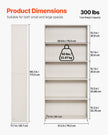 VEVOR 5 Tiers Wide Bookshelf 68