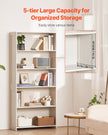 VEVOR 5 Tiers Wide Bookshelf 68