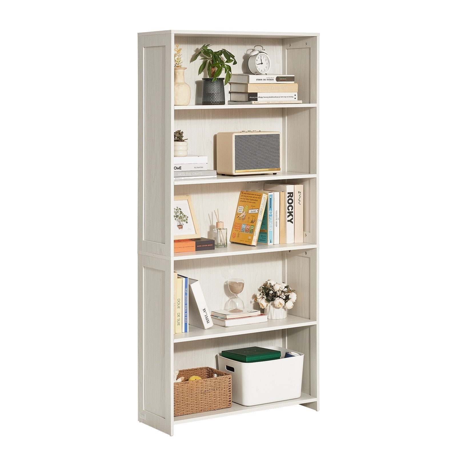 VEVOR 5 Tiers Wide Bookshelf 68