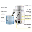 VEVOR Pure Water Distiller 750W, Purifier Filter Fully Upgraded with Handle 1.1 Gal /4L, BPA Free Container, Perfect for Home Use, White