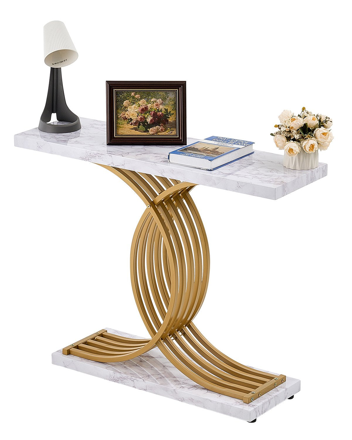 VEVOR Narrow Console Sofa Table Couch Table 39.4 in for Entryway & Living Room