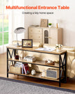 VEVOR Narrow Console Sofa Table Couch Table 55.1 in for Entryway & Living Room