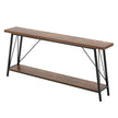 VEVOR Narrow Console Sofa Table Couch Table 2-Tier for Entryway & Living Room