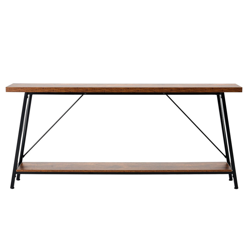 VEVOR Narrow Console Sofa Table Couch Table 2-Tier for Entryway & Living Room