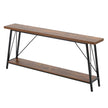 VEVOR Narrow Console Sofa Table Couch Table 2-Tier for Entryway & Living Room