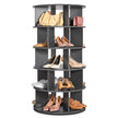 VEVOR 5-Tier Rotating Shoe Rack Tower 360° Spinning Shoe Display Carousel Black