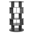 VEVOR 5-Tier Rotating Shoe Rack Tower 360° Spinning Shoe Display Carousel Black