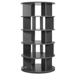 VEVOR 5-Tier Rotating Shoe Rack Tower 360° Spinning Shoe Display Carousel Black