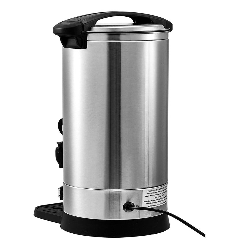VEVOR Commercial Coffee Urn, 65 Cups Stainless Steel Large Coffee Dispenser, 1500W 110V Electric Coffee Maker Urn For Quick Brewing, Hot Water Urn with Detachable Power Cord for Easy Cleaning, Silver