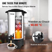VEVOR Commercial Coffee Urn 50 Cup Stainless Steel Coffee Dispenser Fast Brew
