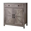 VEVOR Coffee Bar Cabinet with Drawer & Barn Doors – Farmhouse Buffet Storage Cabinet, Grey
