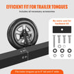 VEVOR Spare Tire Carrier, Trailer Spare Tire Mount, 160 lbs Capacity, Utility Trailer Accessories Fits Most 4 & 5 & 6 & 8 Lugs Wheels on 4
