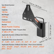 VEVOR Spare Tire Carrier, Trailer Spare Tire Mount, 160 lbs Capacity, Utility Trailer Accessories Fits Most 4 & 5 & 6 & 8 Lugs Wheels on 4
