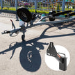 VEVOR Spare Tire Carrier, Trailer Spare Tire Mount, 160 lbs Capacity, Utility Trailer Accessories Fits Most 4 & 5 & 6 & 8 Lugs Wheels on 4