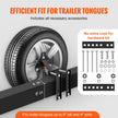 VEVOR Spare Tire Carrier, Trailer Spare Tire Mount, 160 lbs Capacity, Utility Trailer Accessories Fits Most 4 & 5 & 6 & 8 Lugs Wheels on 4