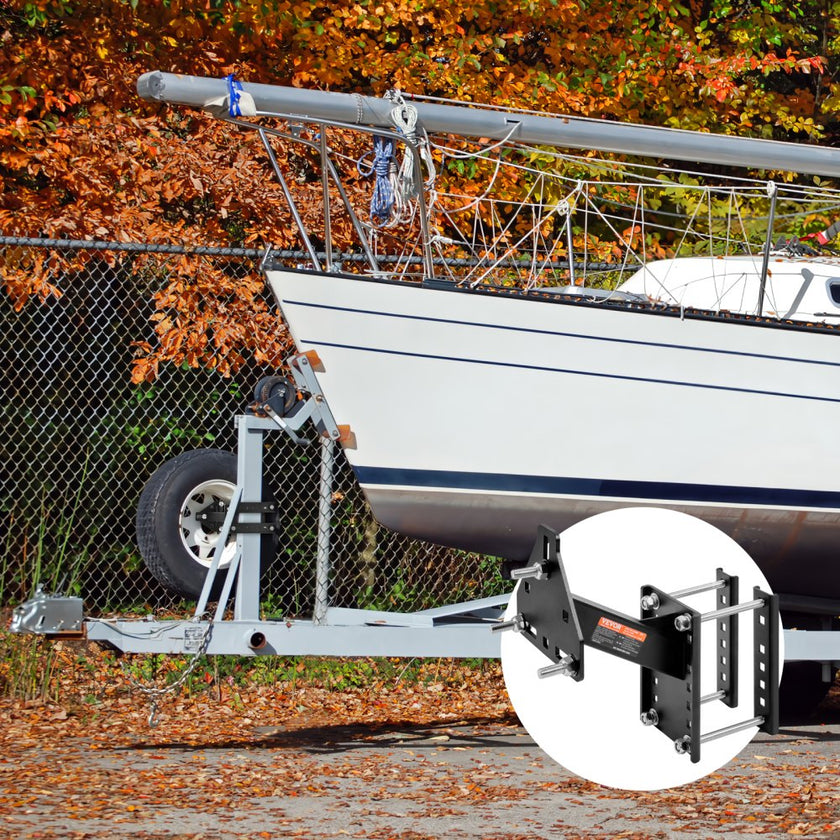 VEVOR Spare Tire Carrier, Trailer Spare Tire Mount, 160 lbs Capacity, Utility Trailer Accessories Fits Most 4 & 5 & 6 & 8 Lugs Wheels on 4