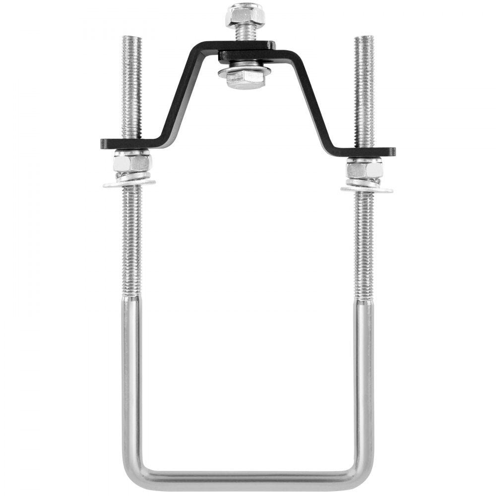 VEVOR U-Bolt Spare Tire Carrier, Zinc Plated Spare Tire Holder Bracket with Lock, 160 lbs Capacity, Fits Most 4 & 5 Lugs Wheels on 4