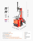 VEVOR Durable Tire Changer Machine 1.5HP Tire Changer with Air Pressure Gauge