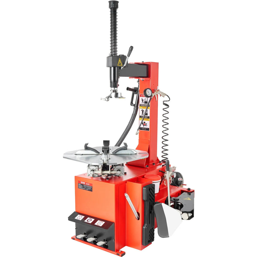 VEVOR Durable Tire Changer Machine 1.5HP Tire Changer with Air Pressure Gauge