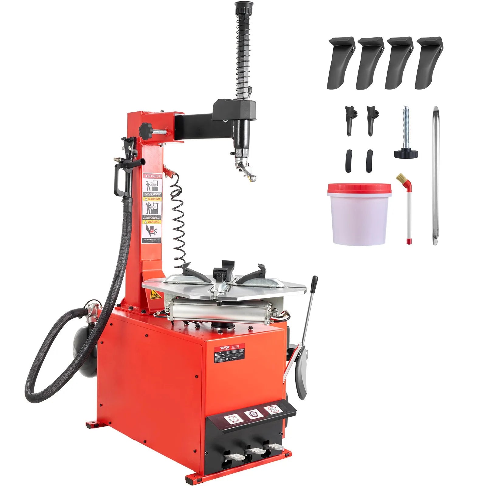 VEVOR Durable Tire Changer Machine 1.5HP Tire Changer with Air Pressure Gauge