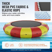 17ft Inflatable Water Bouncer,  Recreational Water Trampoline, Portable Bounce Swim Platform with 5-Step Ladder & Electric Air Pump, Kids Adults Floating Rebounder for Pool, Lake, Water Sports