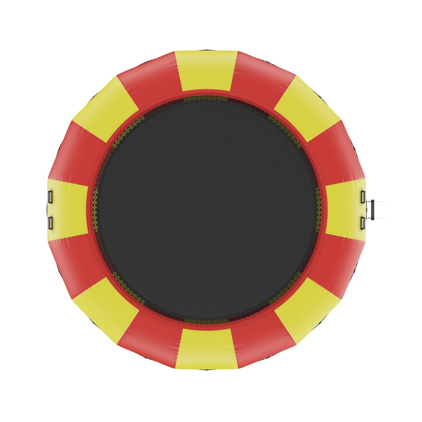 17ft Inflatable Water Bouncer,  Recreational Water Trampoline, Portable Bounce Swim Platform with 5-Step Ladder & Electric Air Pump, Kids Adults Floating Rebounder for Pool, Lake, Water Sports