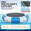 VEVOR Inflatable Water Bouncer, 13ft Recreational Water Trampoline, Portable Bounce Swim Platform with 3-Step Ladder & Electric Air Pump, Kids Adults Floating Rebounder for Pool, Lake, Water Sports