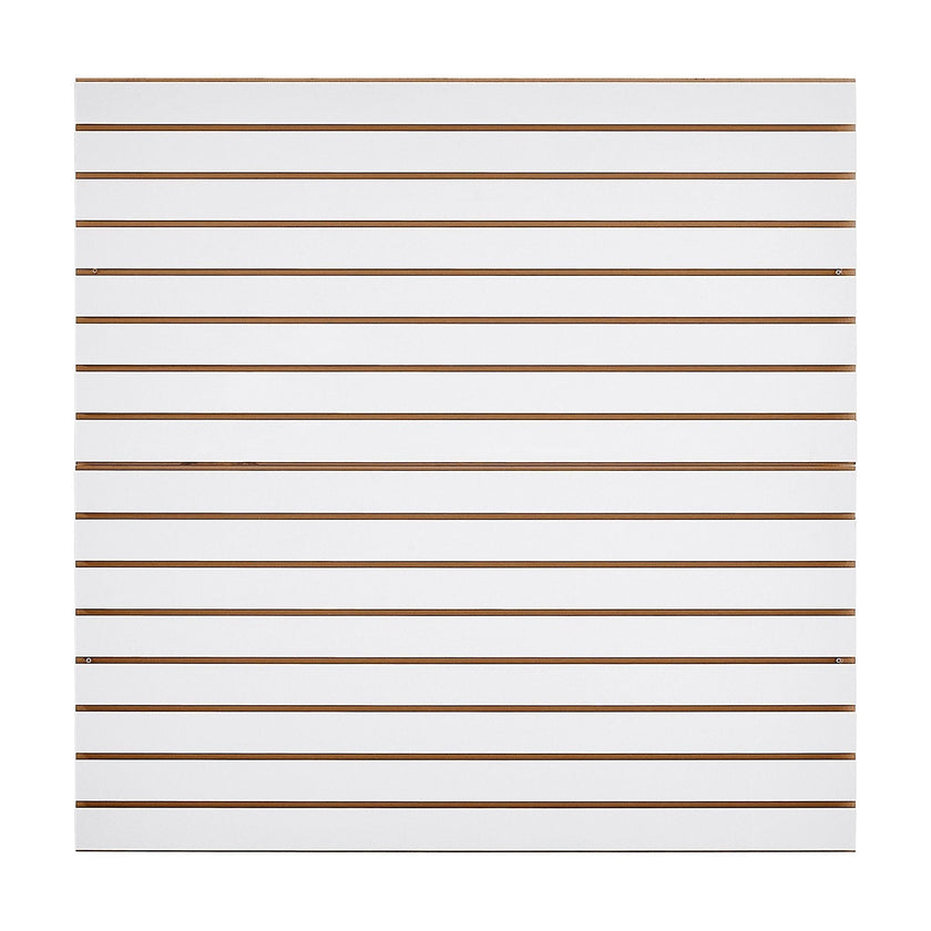 VEVOR 4 x 4 ft Slat Wall Paneling MDF White Garage Slatwall with Modular Design