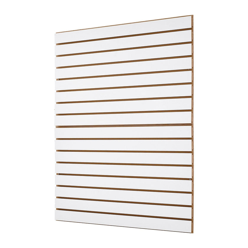 VEVOR 4 x 4 ft Slat Wall Paneling MDF White Garage Slatwall with Modular Design