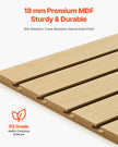VEVOR 4 x 4 ft SlatWall Paneling MDF Natural Garage Slatwall with Modular Design