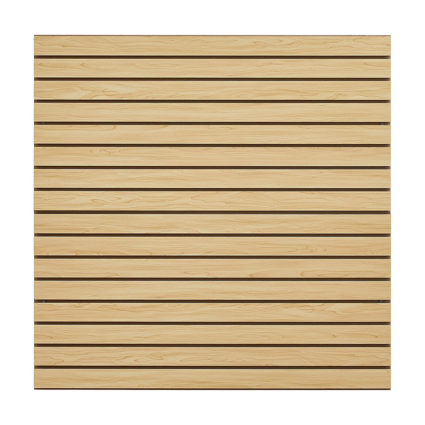 VEVOR 4 x 4 ft SlatWall Paneling MDF Natural Garage Slatwall with Modular Design