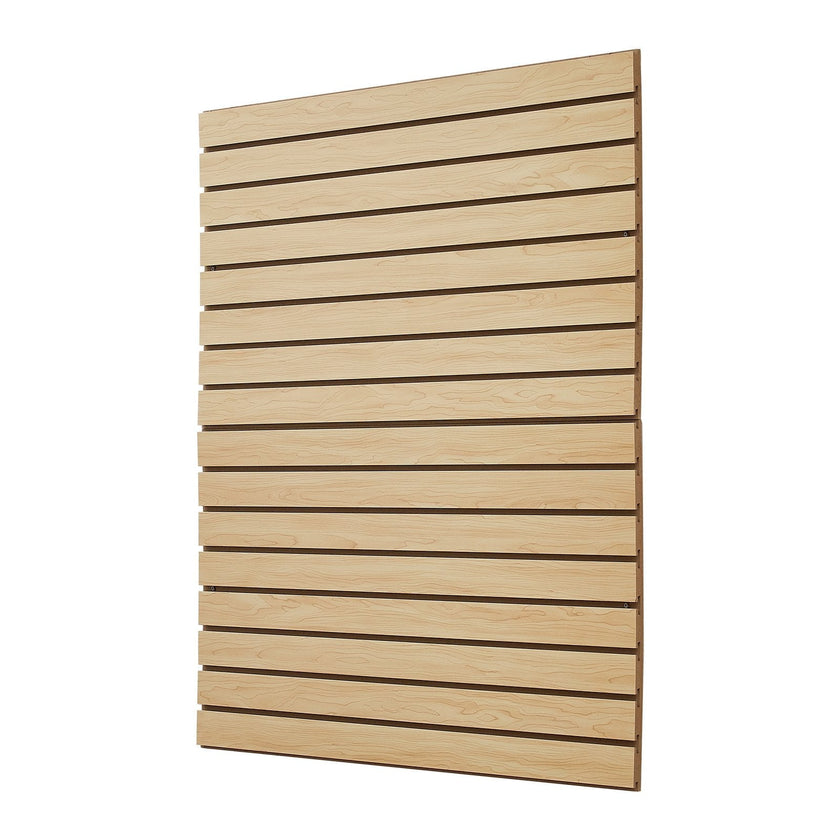 VEVOR 4 x 4 ft SlatWall Paneling MDF Natural Garage Slatwall with Modular Design
