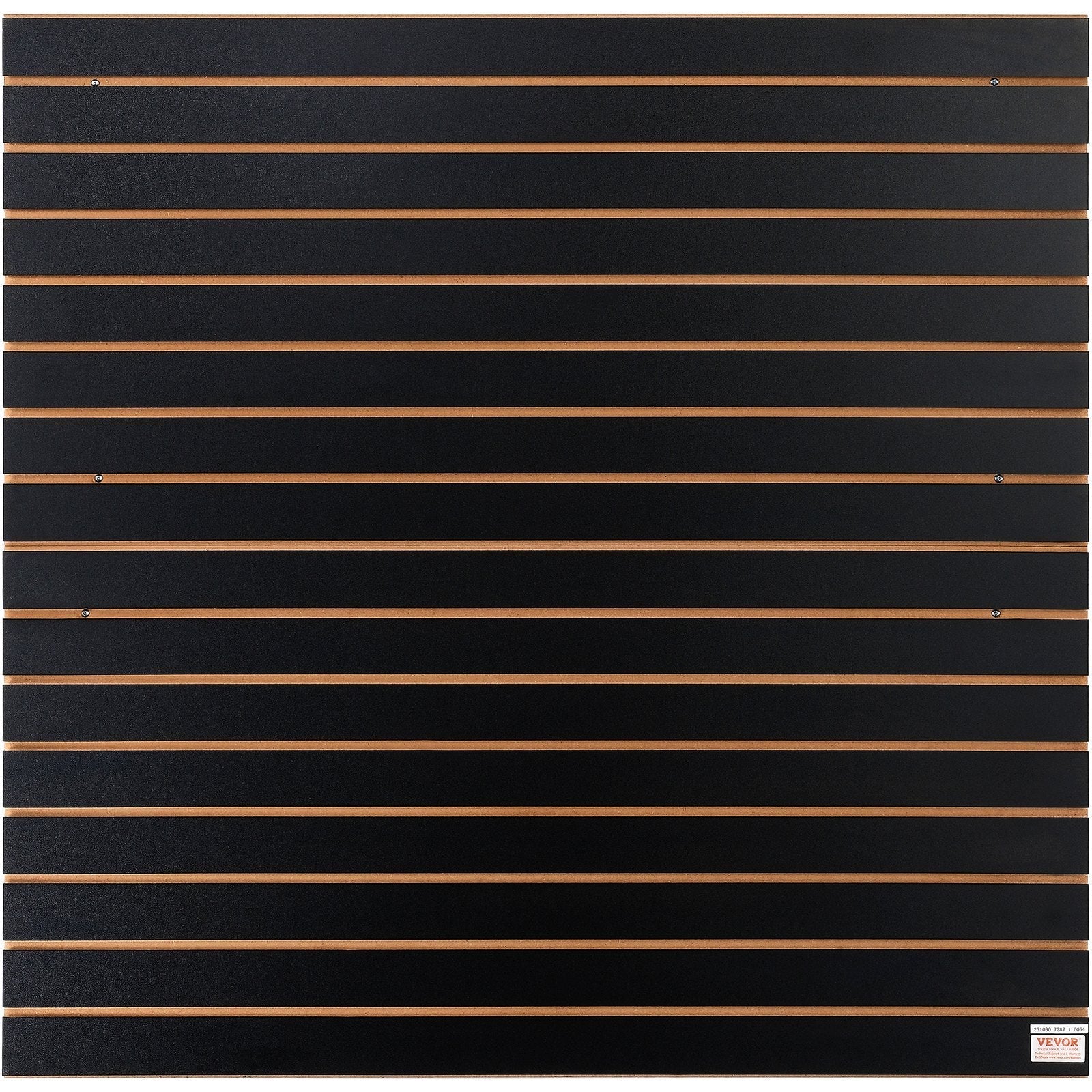 VEVOR Slatwall Panels, 4 ft x 2 ft Black Garage Wall Panels 24