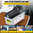 VEVOR 2510A Air Hydraulic Pump 10,000 PSI Quick Power Air Hydraulic Foot Pump 0.42 Gal Reservoir Foot Actuated Hydraulic Pump for Heavy Machinery Rigging & Auto Repair, Gray