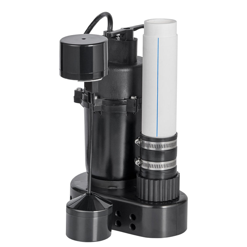 VEVOR Utility Sink Pump, 1/3 HP, 120-Volt, 2900 GPH Flow, 25 ft Head, Under-Sink Sump Pump System with 6 Gallon Basin, Automatic Utility/Laundry Sink Pump, Drain Pump with 1-1/2