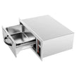 VEVOR Commercial Electric Drawer Warmer, Single-Drawer Stainless Steel Food Warmer, Built-in Installation Warming Drawer Cabinet, 85°F–185°F Wide Temperature Range, for Restaurant, Hotel & Bakery