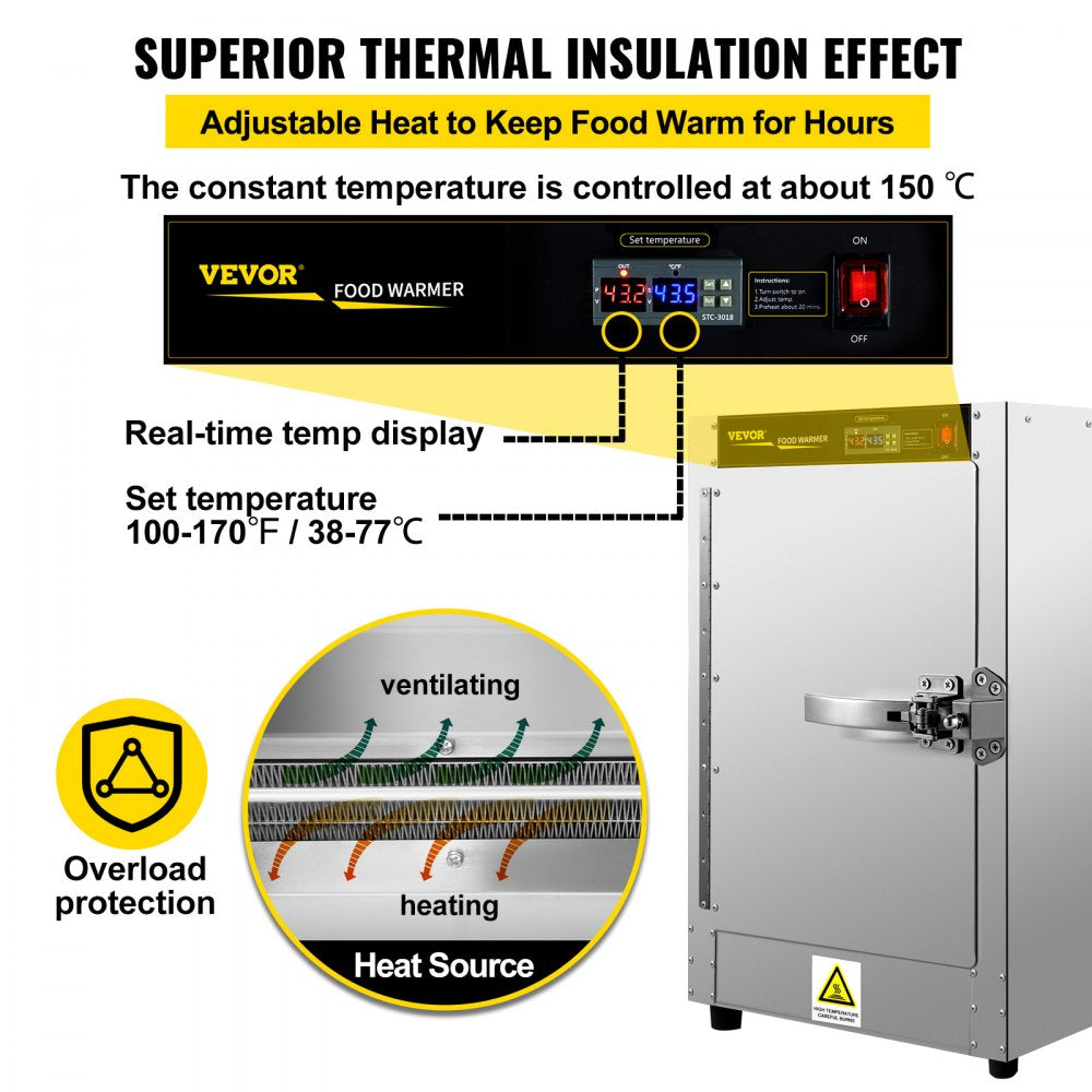 VEVOR Hot Box Food Concession Warmer 16