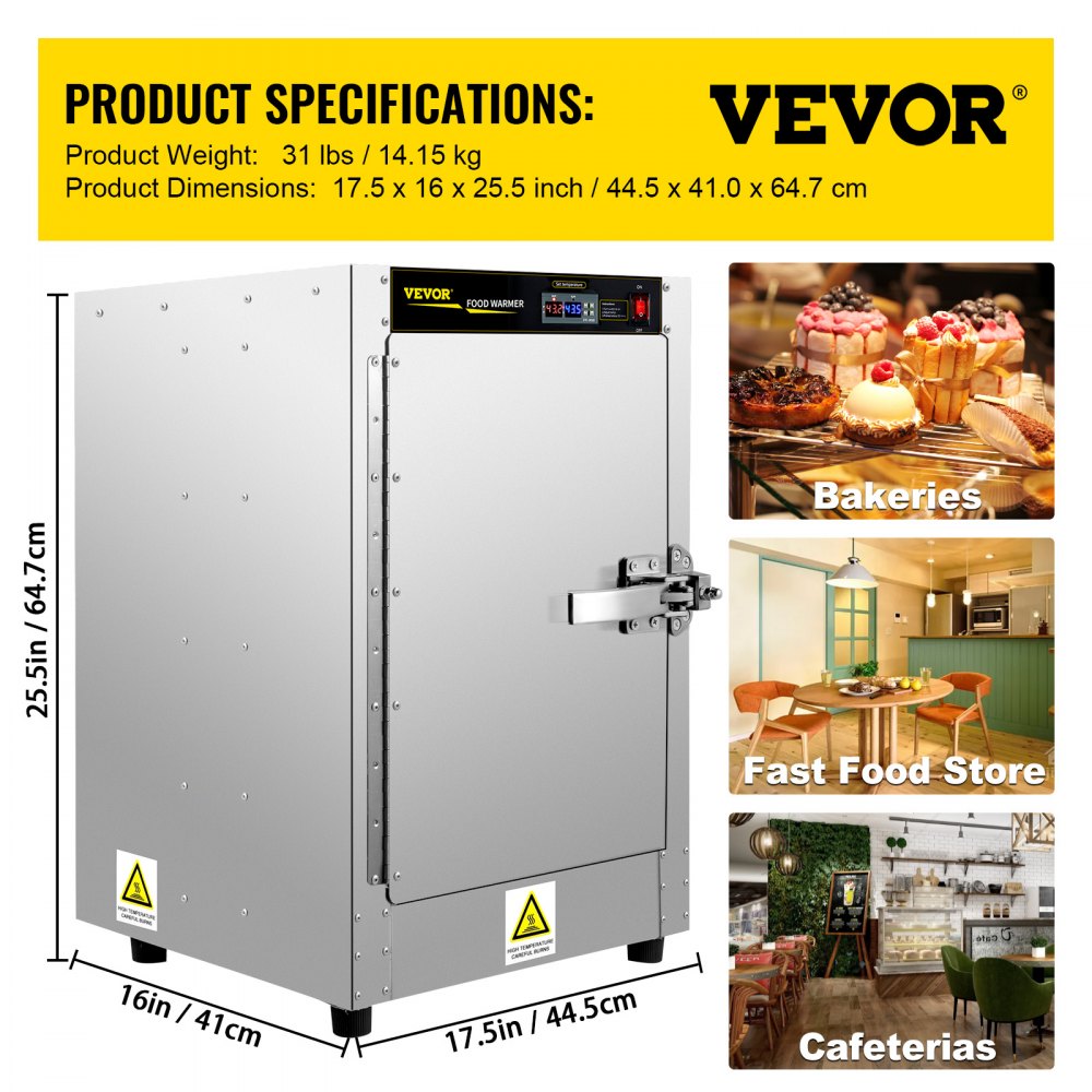 VEVOR Hot Box Food Concession Warmer 16