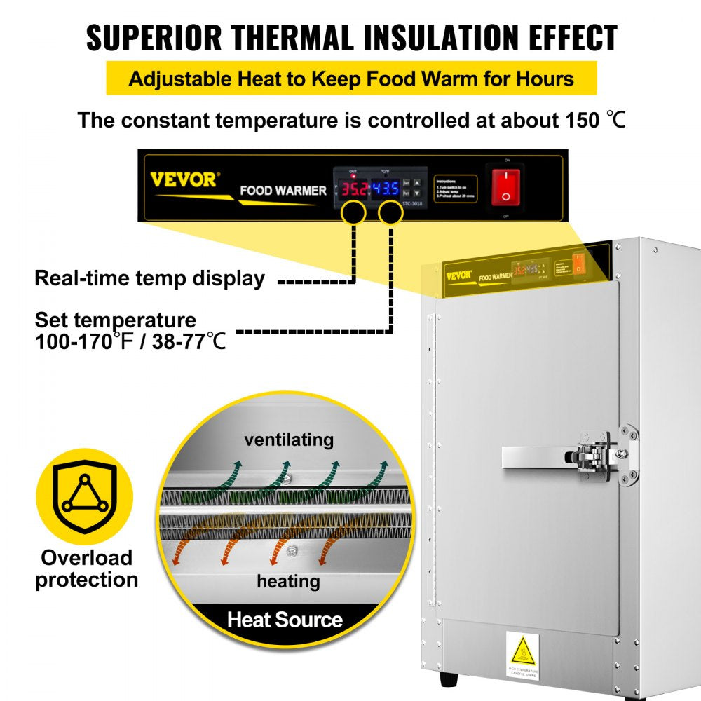 VEVOR Hot Box Food Concession Warmer 16