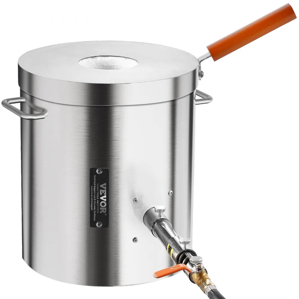 VEVOR Propane Melting Furnace Kit 8KG/18lbs with Crucible Tongs Metal Smelting
